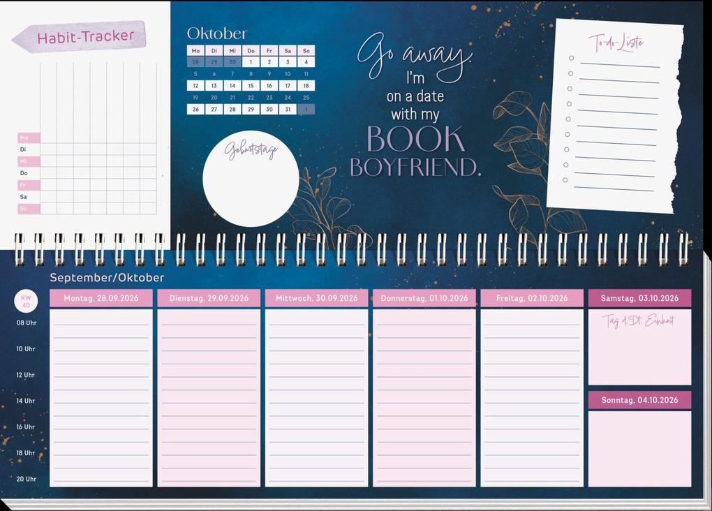 Weitere Ansicht: Tischkalender 2027 quer: I believe in Book Love