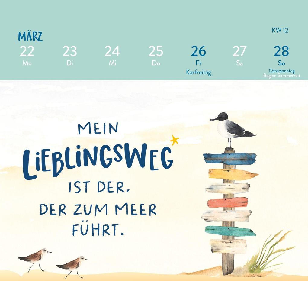 Weitere Ansicht: Mini-Wochenkalender 2027: MEER ist Balsam für die Seele | Ella Rosenbusch
