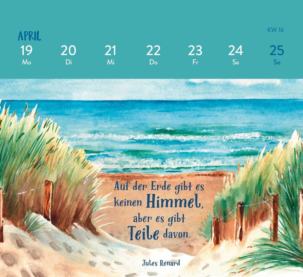 Weitere Ansicht: Mini-Wochenkalender 2027: MEER ist Balsam für die Seele | Ella Rosenbusch