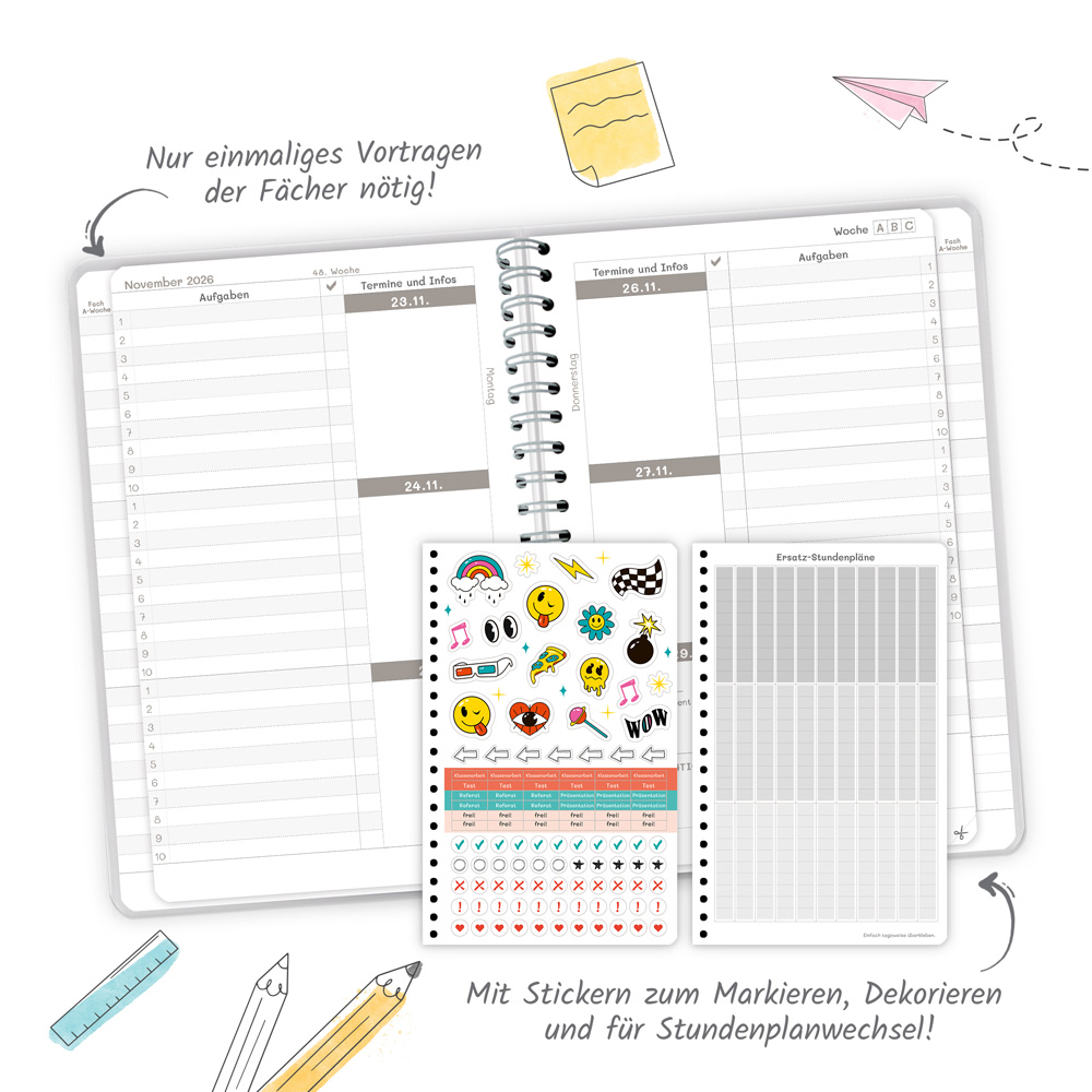 Weitere Ansicht: TRÖTSCH - Schulplaner Pink 26/27