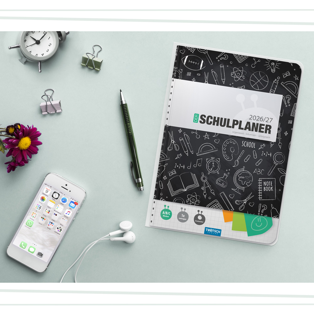Weitere Ansicht: TRÖTSCH - Schulplaner Schwarz 26/27
