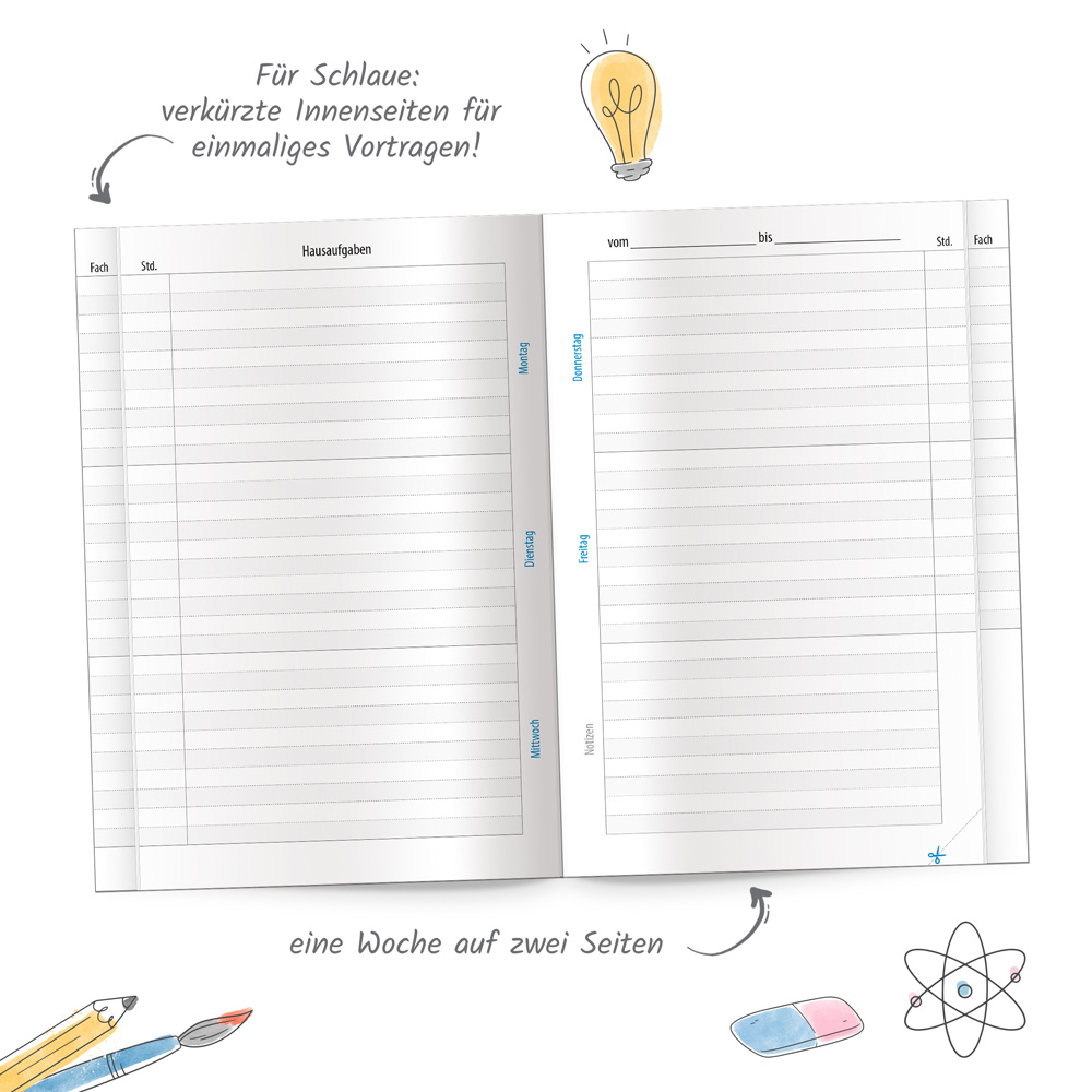 Weitere Ansicht: TRÖTSCH - Hausaufgabenheft für Schlaue Rosa