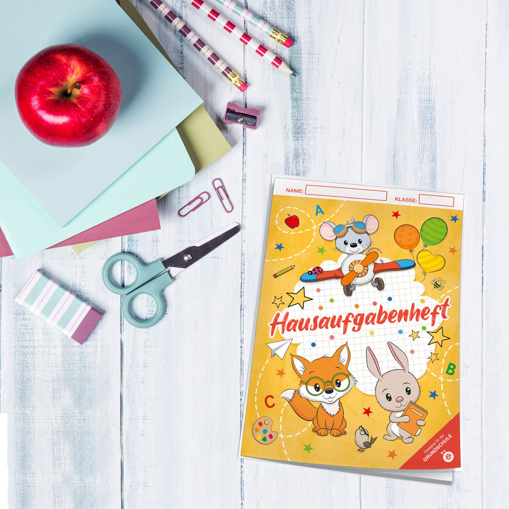 Weitere Ansicht: TRÖTSCH - Hausaufgabenheft Grundschule Zum Schulstart Tierfreunde