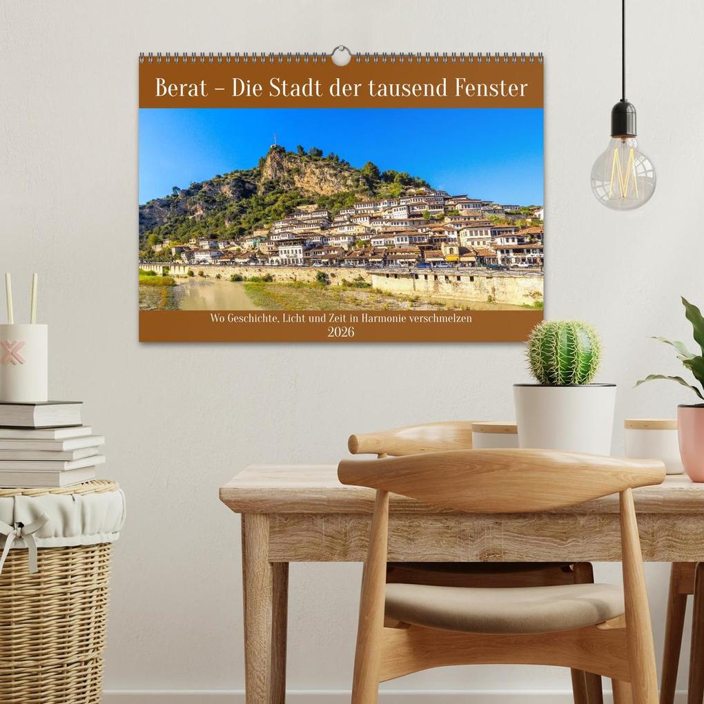 Weitere Ansicht: Berat - Die Stadt der tausend Fenster (Wandkalender 2026 DIN A3 quer), CALVENDO Monatskalender | Christa Kramer, Calvendo