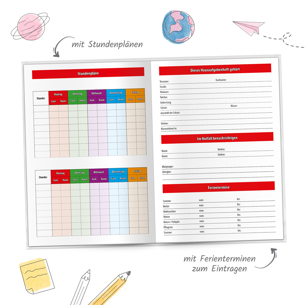 Weitere Ansicht: TRÖTSCH - Hausaufgabenheft Grundschule Igel