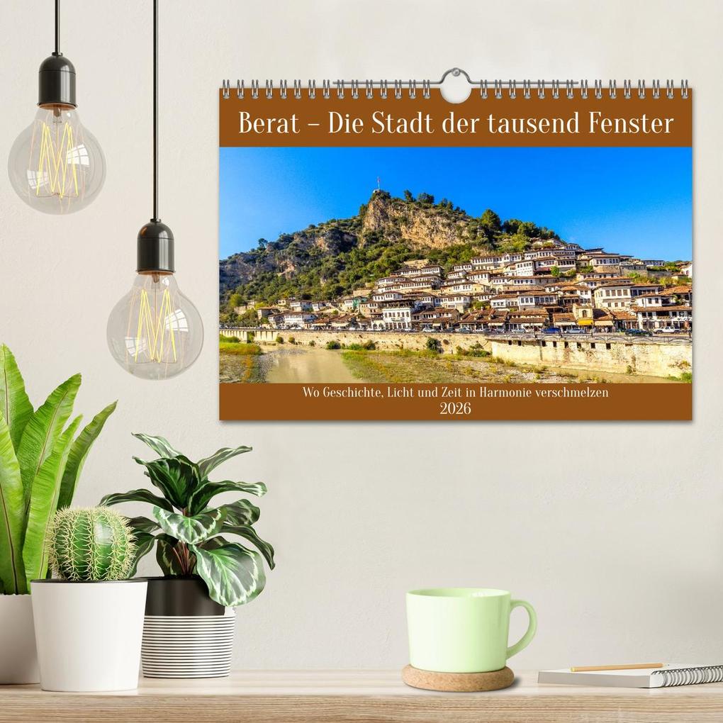 Weitere Ansicht: Berat - Die Stadt der tausend Fenster (Wandkalender 2026 DIN A4 quer), CALVENDO Monatskalender | Christa Kramer, Calvendo