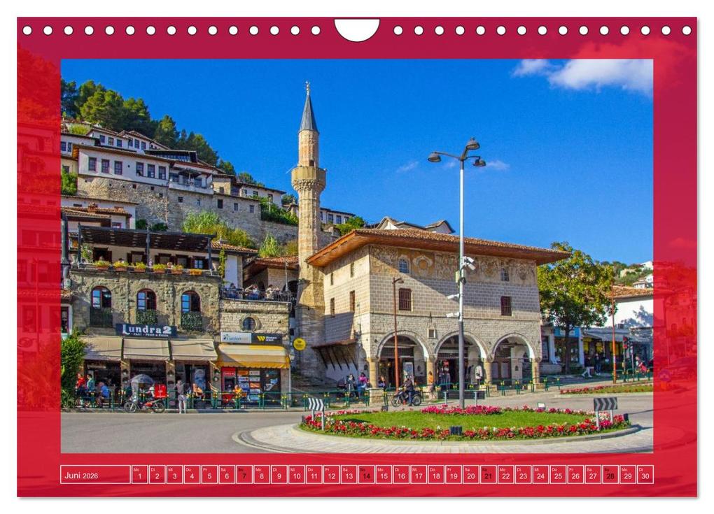 Weitere Ansicht: Berat - Die Stadt der tausend Fenster (Wandkalender 2026 DIN A4 quer), CALVENDO Monatskalender | Christa Kramer, Calvendo