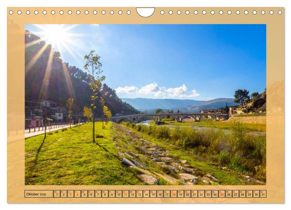Weitere Ansicht: Berat - Die Stadt der tausend Fenster (Wandkalender 2026 DIN A4 quer), CALVENDO Monatskalender | Christa Kramer, Calvendo