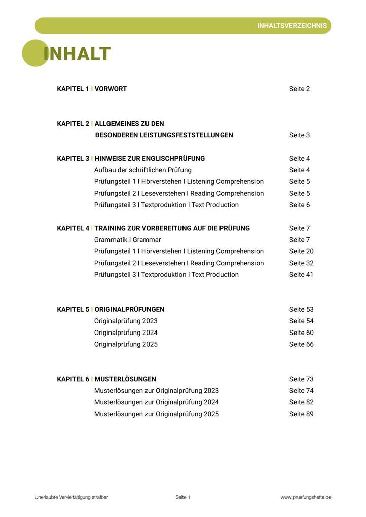 Weitere Ansicht: Prüfungsheft & Training - 2026 BLF Englisch - Sachsen - Original-Prüfungen und Lösungen