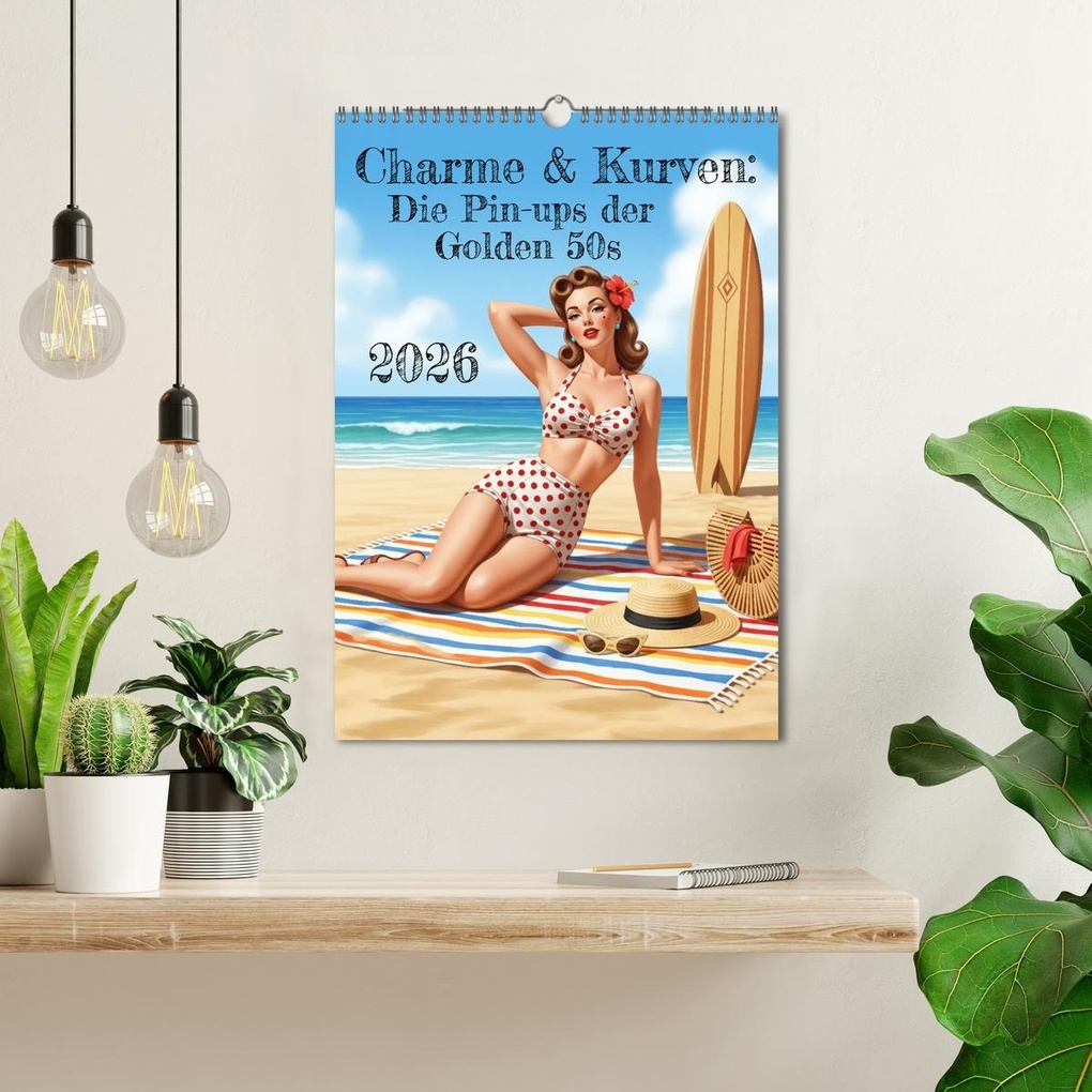 Weitere Ansicht: Charme & Kurven: Die Pin-ups der Golden 50s (Wandkalender 2026 DIN A3 hoch), CALVENDO Monatskalender | Markus Gann (magann), Calvendo