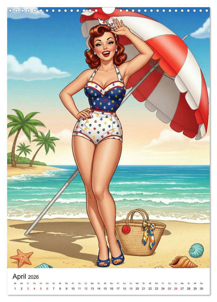 Weitere Ansicht: Charme & Kurven: Die Pin-ups der Golden 50s (Wandkalender 2026 DIN A3 hoch), CALVENDO Monatskalender | Markus Gann (magann), Calvendo