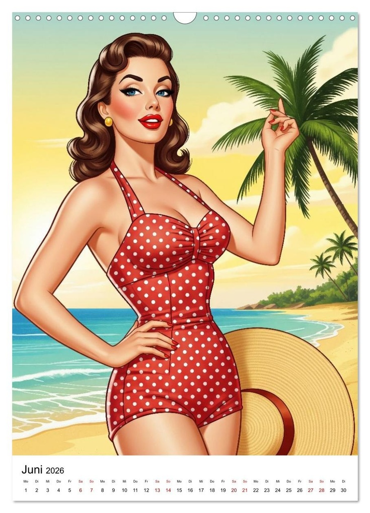 Weitere Ansicht: Charme & Kurven: Die Pin-ups der Golden 50s (Wandkalender 2026 DIN A3 hoch), CALVENDO Monatskalender | Markus Gann (magann), Calvendo