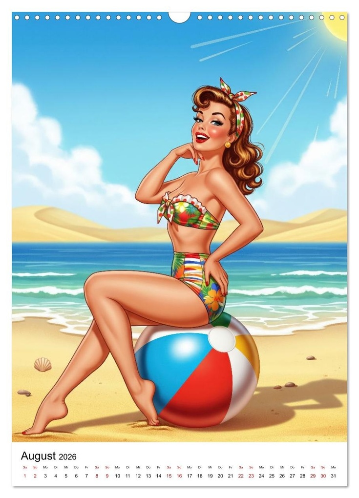 Weitere Ansicht: Charme & Kurven: Die Pin-ups der Golden 50s (Wandkalender 2026 DIN A3 hoch), CALVENDO Monatskalender | Markus Gann (magann), Calvendo