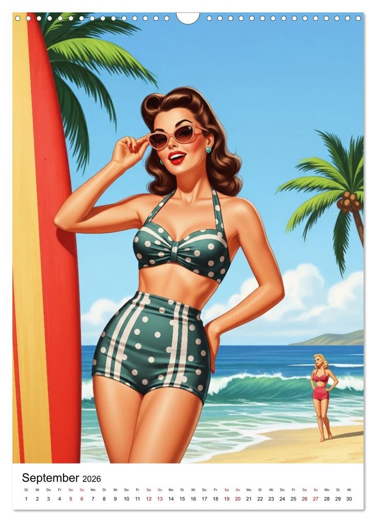 Weitere Ansicht: Charme & Kurven: Die Pin-ups der Golden 50s (Wandkalender 2026 DIN A3 hoch), CALVENDO Monatskalender | Markus Gann (magann), Calvendo