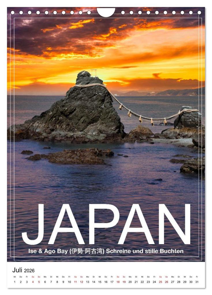 Weitere Ansicht: Japan PosterArt 2024 (Wandkalender 2026 DIN A4 hoch), CALVENDO Monatskalender | Michael Lieder - Artem24.eu, Calvendo