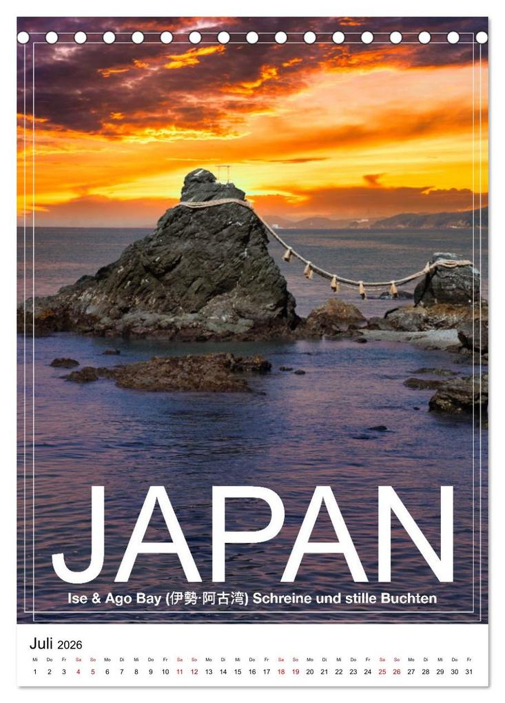 Weitere Ansicht: Japan PosterArt 2024 (Tischkalender 2026 DIN A5 hoch), CALVENDO Monatskalender | Michael Lieder - Artem24.eu, Calvendo
