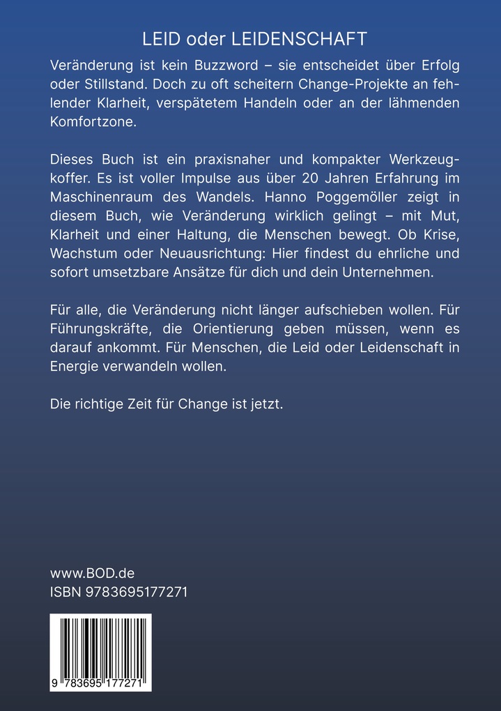 Weitere Ansicht: LEID oder LEIDENSCHAFT | Hanno Poggemöller