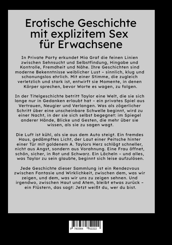 Weitere Ansicht: Private Party | Mia Graf