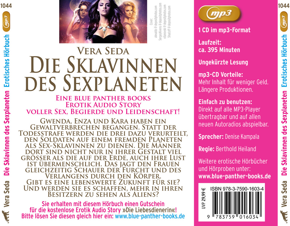 Weitere Ansicht: Die Sklavinnen des Sexplaneten | 4 geile erotische Geschichten | Erotik Audio Story | Erotisches Hörbuch MP3CD | Vera Seda