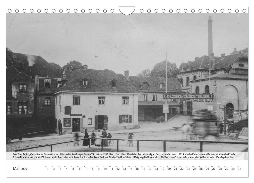 Weitere Ansicht: Historisches München - Alte Münchner Brauereien, Brauhäuser und Bierpaläste (Wandkalender 2026 DIN A4 quer), CALVENDO Monatskalender | historisches.muenchen historisches.muenchen, Calvendo, historisches.muenchen