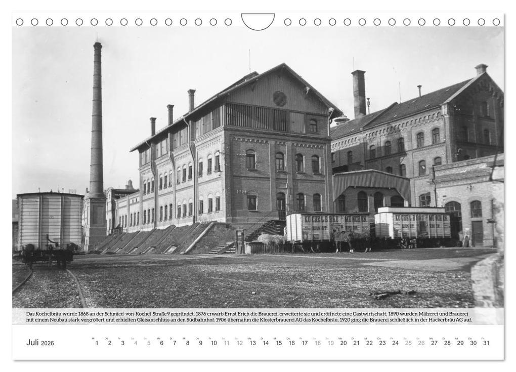 Weitere Ansicht: Historisches München - Alte Münchner Brauereien, Brauhäuser und Bierpaläste (Wandkalender 2026 DIN A4 quer), CALVENDO Monatskalender | historisches.muenchen historisches.muenchen, Calvendo, historisches.muenchen