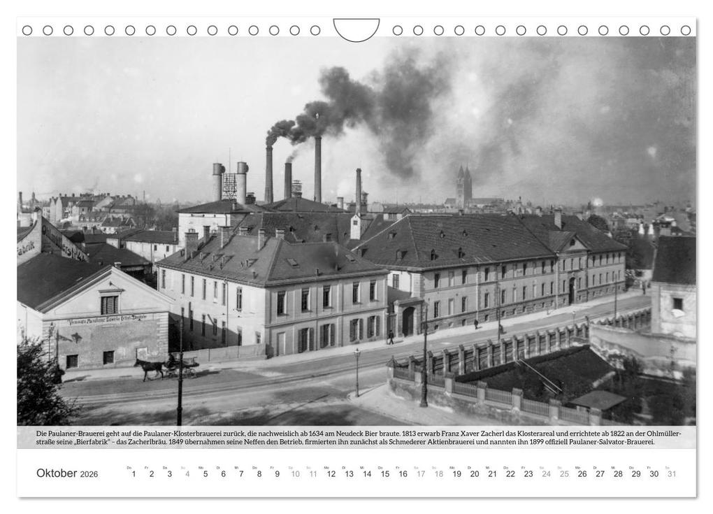 Weitere Ansicht: Historisches München - Alte Münchner Brauereien, Brauhäuser und Bierpaläste (Wandkalender 2026 DIN A4 quer), CALVENDO Monatskalender | historisches.muenchen historisches.muenchen, Calvendo, historisches.muenchen