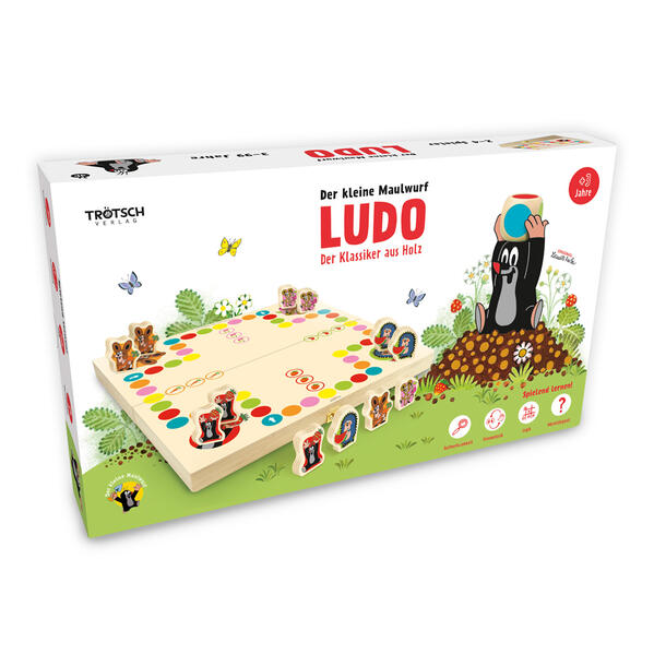Produktbild: TRÖTSCH - Der kleine Maulwurf Spiel Ludo