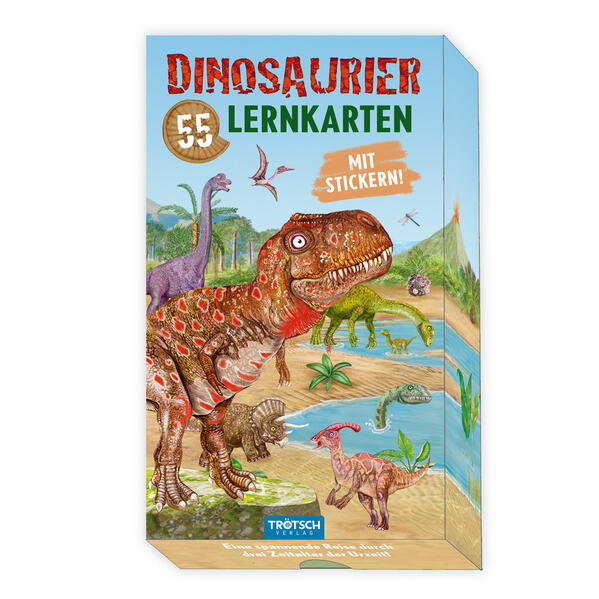Produktbild: TRÖTSCH - 55 Lernkarten Dinosaurier