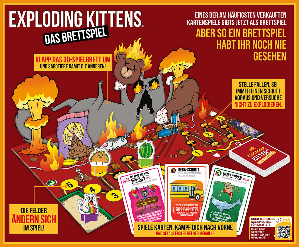 Weitere Ansicht: Exploding Kittens: Das Brettspiel | Exploding Kittens Team