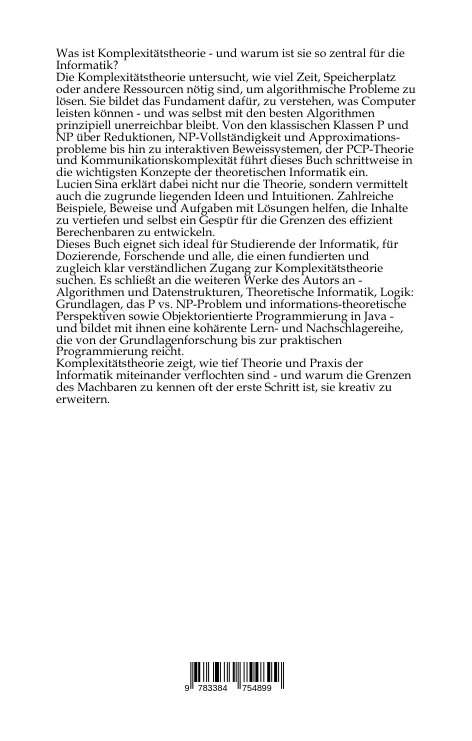 Weitere Ansicht: Komplexitätstheorie | Lucien Sina