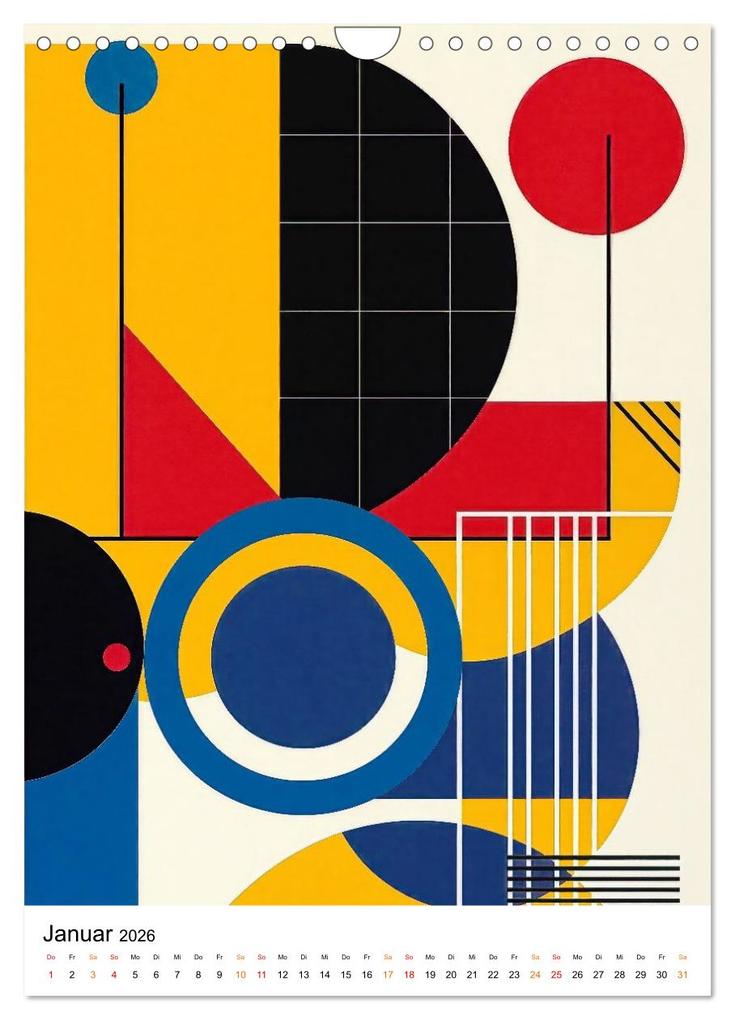 Weitere Ansicht: Bauhaus Re:Vision (Wandkalender 2026 DIN A4 hoch), CALVENDO Monatskalender | Meike und Peter Roder, Calvendo