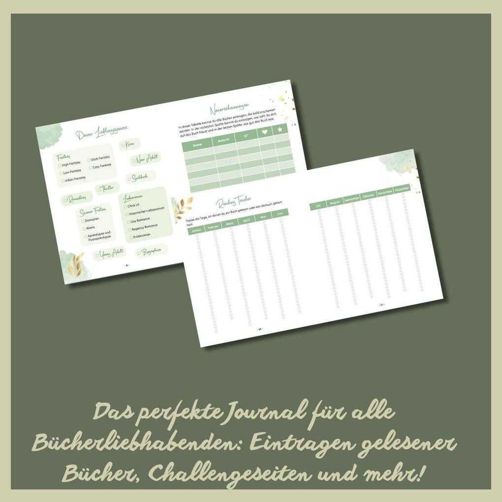 Weitere Ansicht: My Booklove: Mein Buch Journal - Salbei | Frechverlag