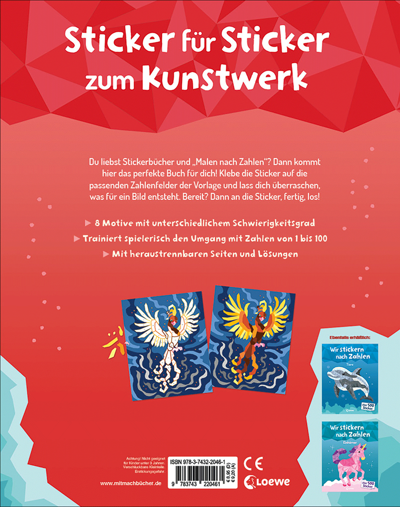 Weitere Ansicht: Wir stickern nach Zahlen - Fantasy