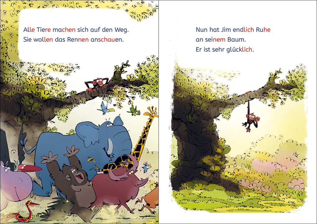 Weitere Ansicht: Leselöwen 1. Klasse - Jim ist mies drauf - Fertig, los...Banane! | Suzanne Lang