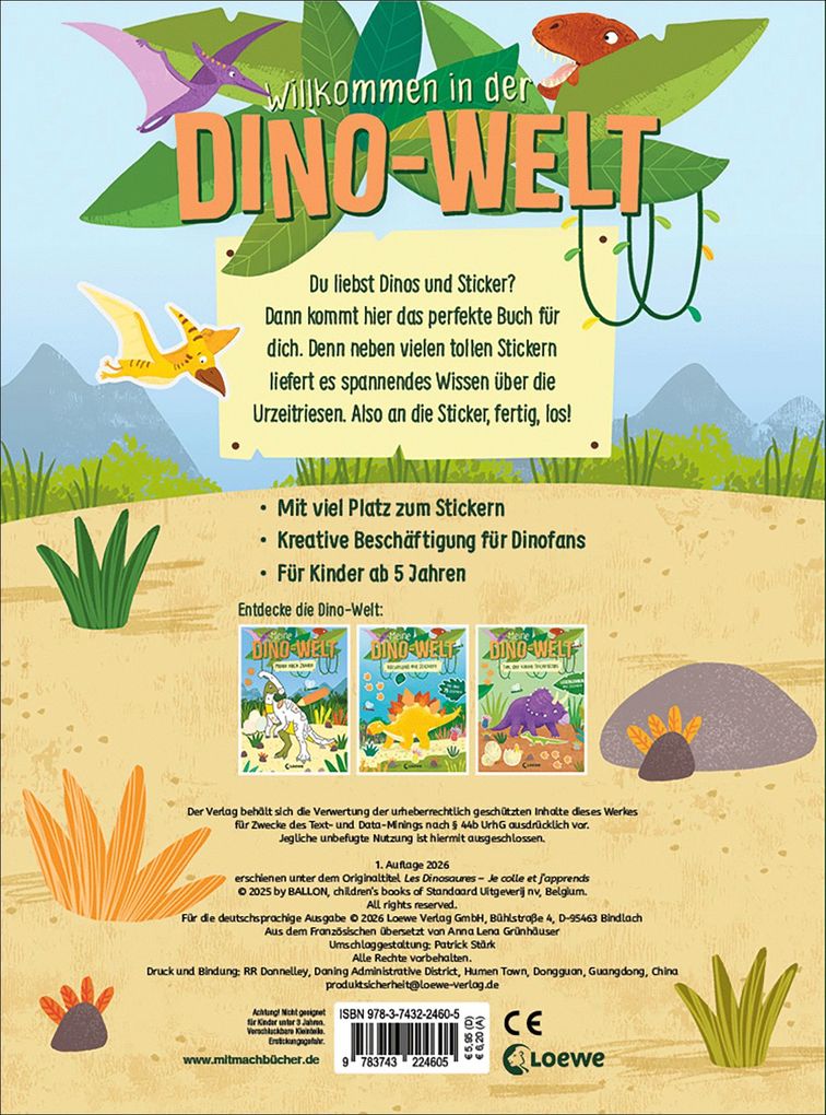 Weitere Ansicht: Meine Dino-Welt - Stickerspaß