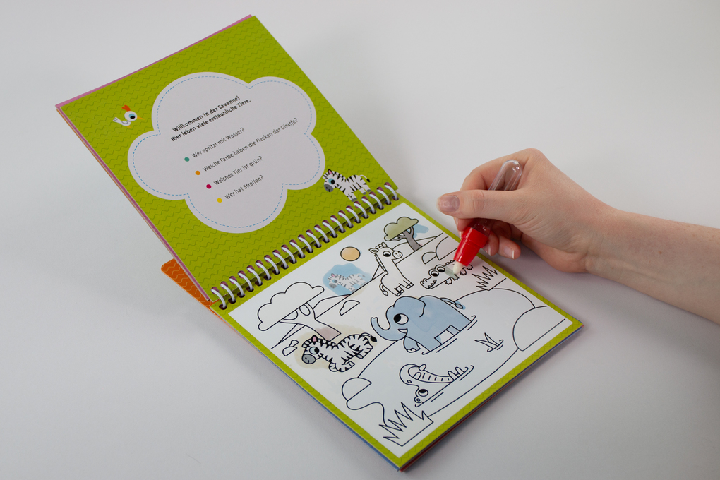 Weitere Ansicht: Das magische Wassermalbuch - Wilde Tiere