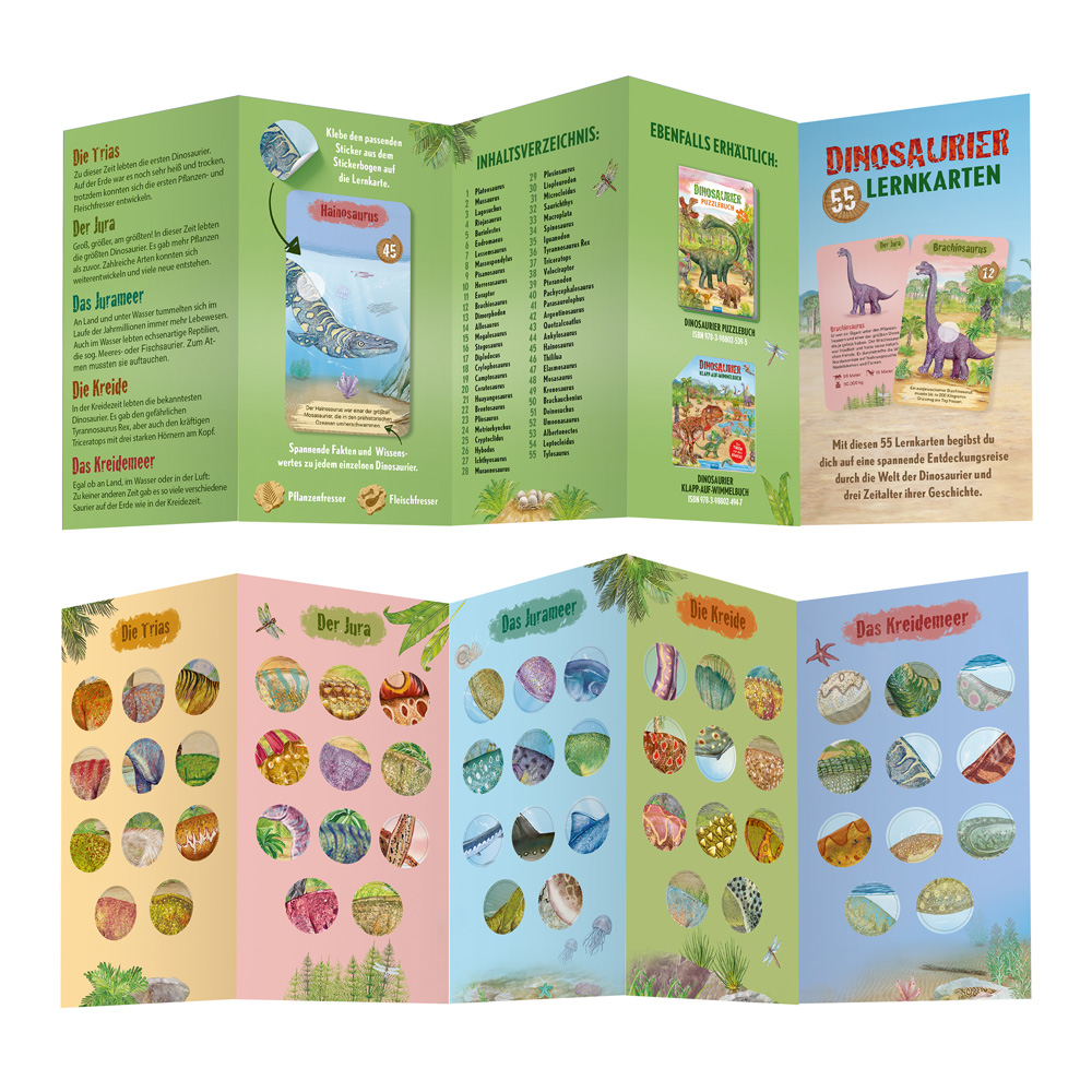 Weitere Ansicht: TRÖTSCH - 55 Lernkarten Dinosaurier
