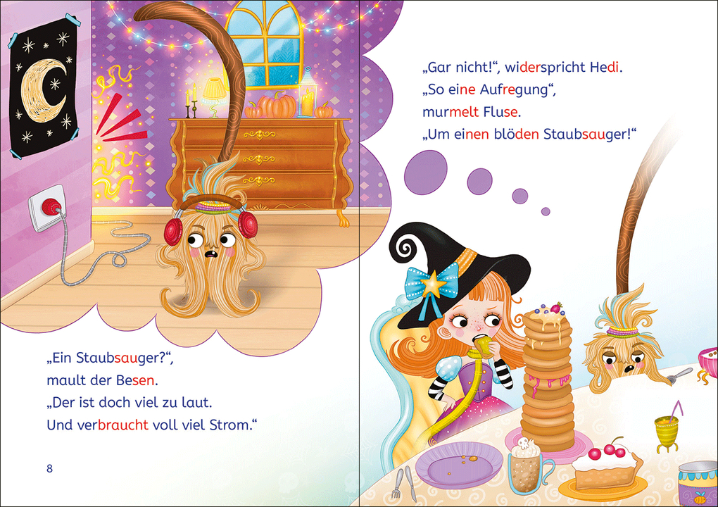 Weitere Ansicht: Leselöwen 1. Klasse - Der beleidigte Hexenbesen | Maja von Vogel