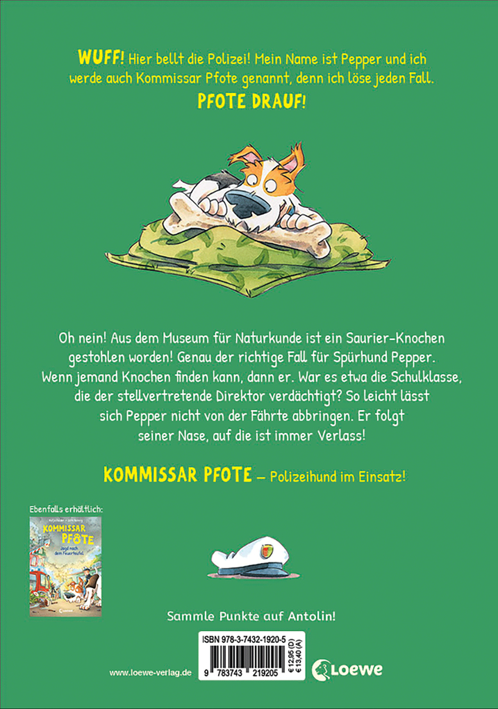 Weitere Ansicht: Kommissar Pfote (Band 9) - Tatort Dino-Museum | Katja Reider