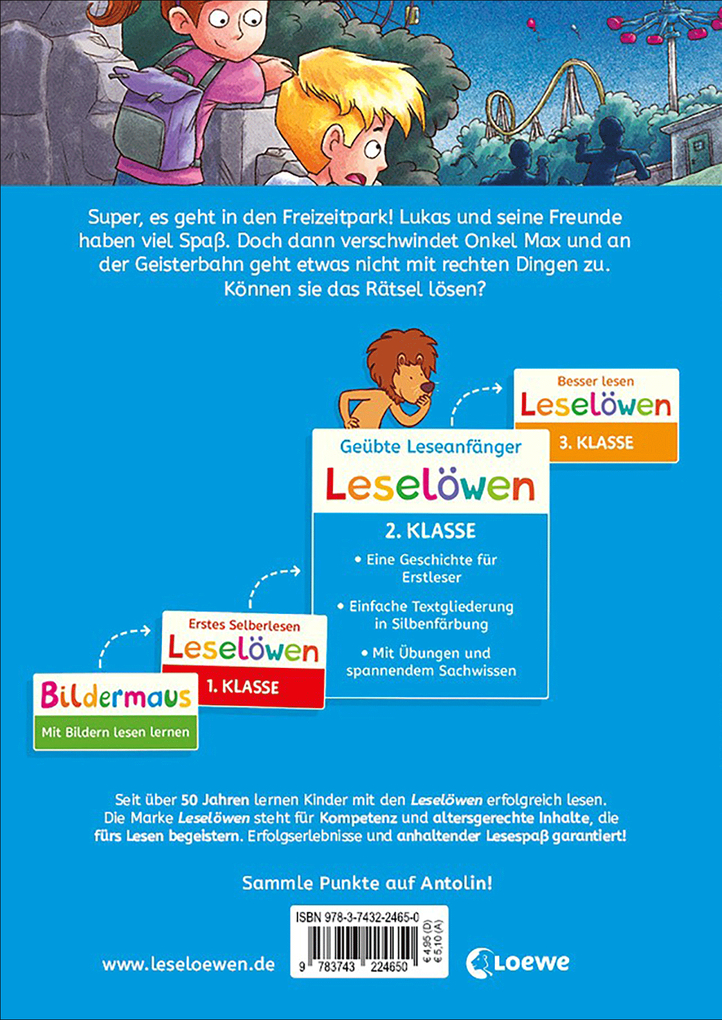 Weitere Ansicht: Leselöwen 2. Klasse - Alarm! Diebe im Freizeitpark! | Anni Möwenthal