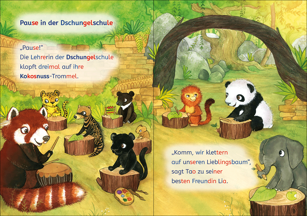 Weitere Ansicht: Leselöwen 1. Klasse - Ein Panda in der Dschungelschule | Katja Richert