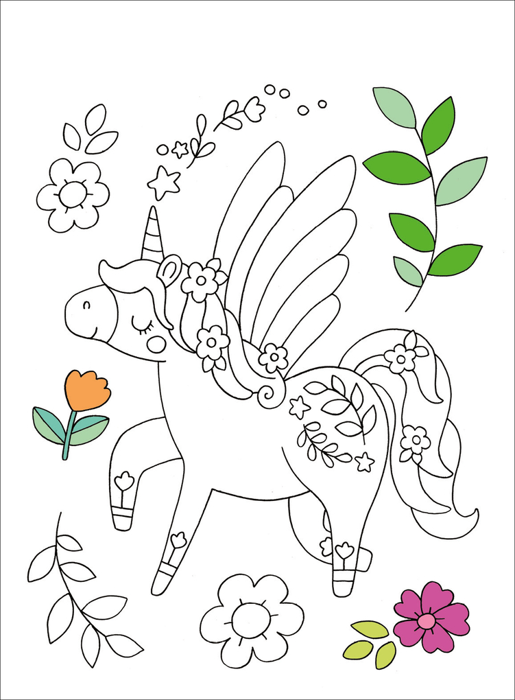 Weitere Ansicht: Meine Einhorn-Welt - Malblock