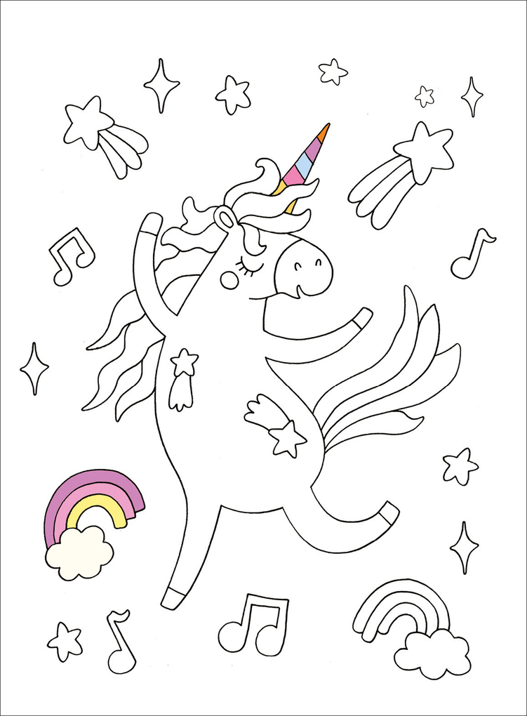 Weitere Ansicht: Meine Einhorn-Welt - Malblock