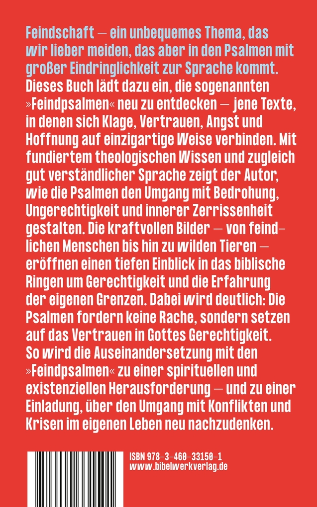 Weitere Ansicht: Der Feind in meinem Psalm | Thomas Hieke