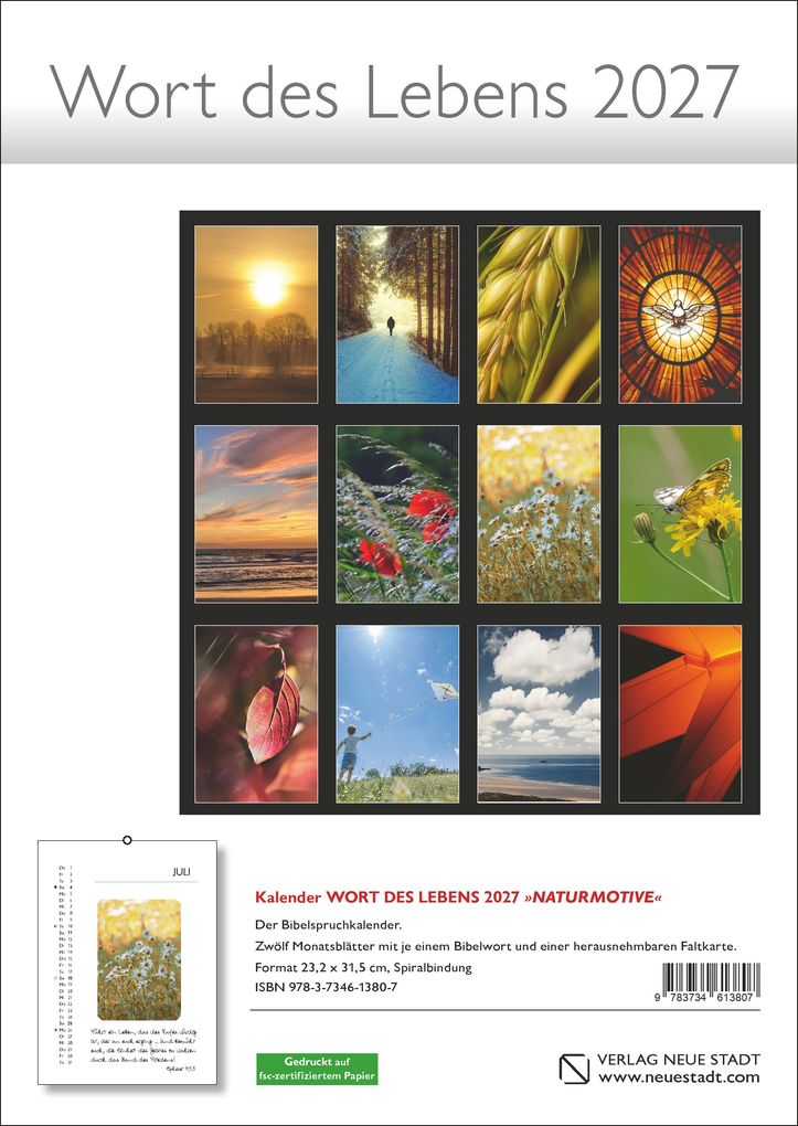 Weitere Ansicht: Wort des Lebens 2027 - Der Bibelspruchkalender | Stefan Liesenfeld