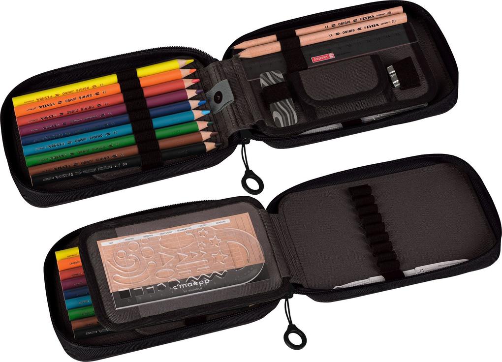 Weitere Ansicht: Federmäppchen 2 Klappen onyx