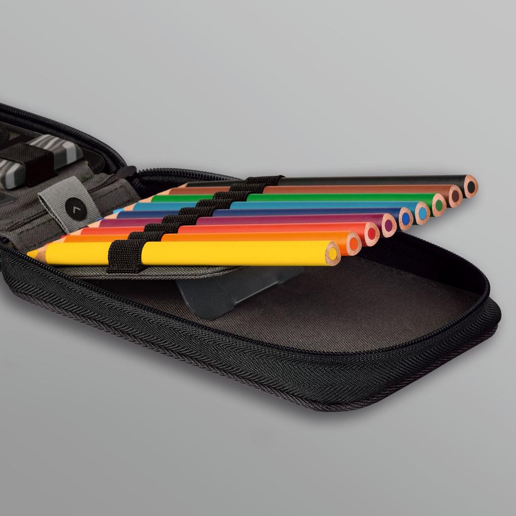 Weitere Ansicht: Federmäppchen 2 Klappen onyx