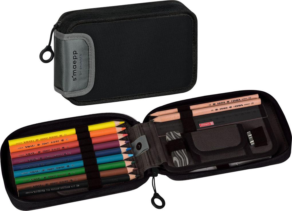 Weitere Ansicht: Federmäppchen 2 Klappen onyx