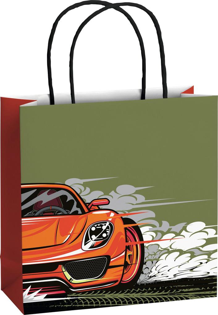 Weitere Ansicht: Geschenktaschen 20x8cm Schorsch rot
