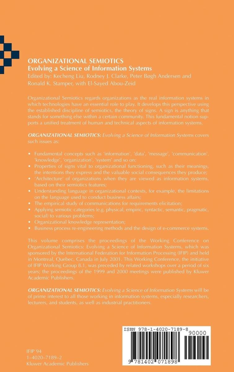 Weitere Ansicht: Organizational Semiotics